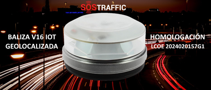 Baliza SosTraffic V16 IOT geolocalizada y conectada Baliza SosTraffic V16 IOT geolocalizada y conectada