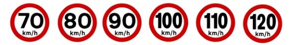 Avisos de limite de velocidad