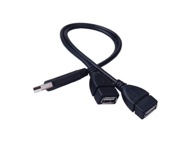 Adaptador Cable HUB 2 Puertos USB