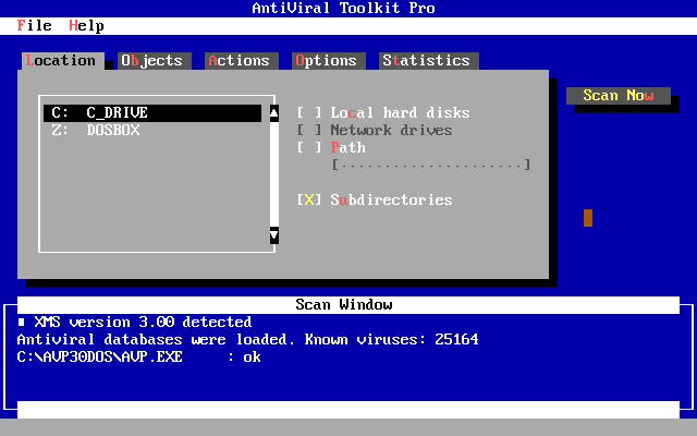 Antivirus Toolkit Pro, recordatorio de los programas antivirus para MS-DOS