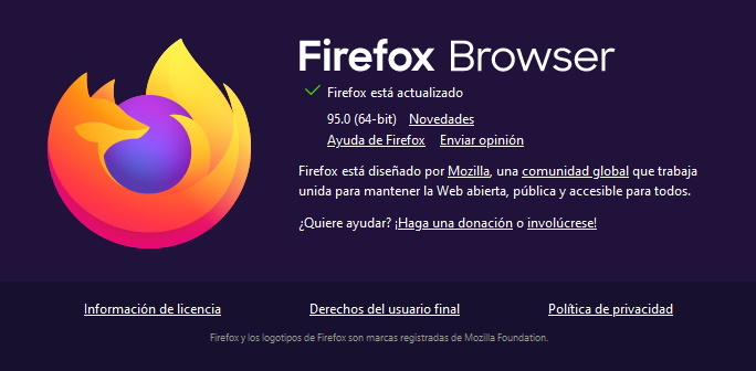 Nueva versión 95 del navegador Firefox con RLBox y Site Isolation