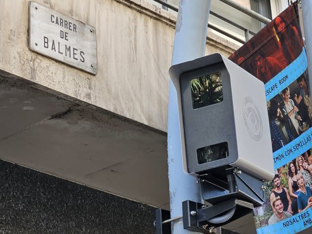 Barcelona: Radar fijo de Calle Balmes con Ronda del General Mitre