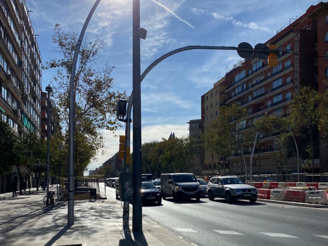 Barcelona: Radar fijo Avenida Meridiana con calle Felip II
