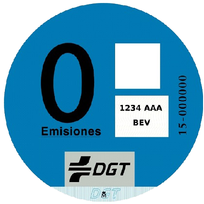 Etiqueta medioambiental DGT Cero Emisiones
