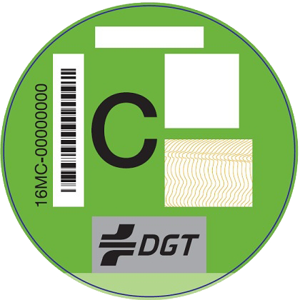 Etiqueta medioambiental DGT C Verde