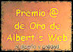 Premio @ de Oro de Albert's Web